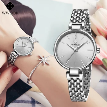 WWOOR Noi Ceasuri Pentru Femei de Brand de Lux de Moda Elegant Doamnelor Diamant brățară Brățară Ceas Impermeabil Cuarț Ceas Reloj Mujer