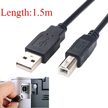 1,5 m Printer Cupru Pur Cablu de Date Standard USB 2.0 de sex Masculin A B Masculin M/M Cablu de Transfer de Date Cablu Adaptor