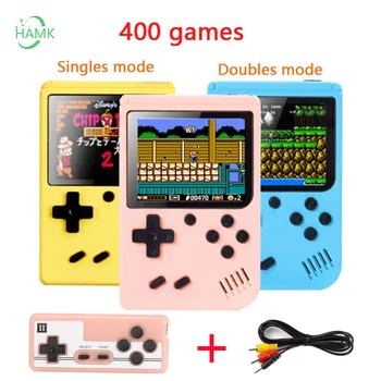 Mini portabil retro manual consolă de jocuri video, 8-bit 3.0-inch 500 de jocuri, ecran LCD color, cadouri pentru copii