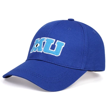 Moda barbati șapcă de baseball Monsters University Sullivan Sulley Mike MU Litere Broderie Sepci Pălărie Albastră Pălării de Soare snapback pălării