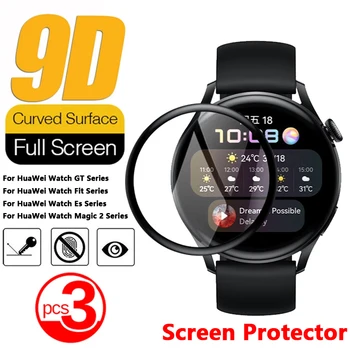 9D Curbe Moi Fibre Full Screen Protector Pentru Huawei Watch GT 2E 2Pro Magic 2 42mm 46mm Moale Film de Sticlă Pentru Huawei Watch a se Potrivi Es