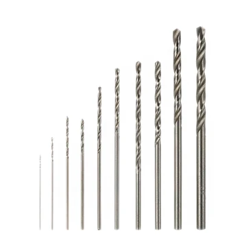 10buc HSS de Mare Viteză din Oțel Alb Twist Drill Bit Setat Pentru Dremel Instrument Rotativ pentru DIY Măcinare și Perforare (lemn, Metal, Mucegai )