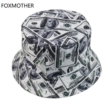 FOXMOTHER Nou Model de Dolari Chapeau Femme Pălărie Pescar de Oameni Găleată Pălării în aer liber Casquette