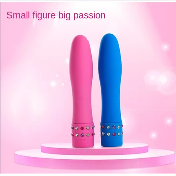 Mini Glont Vibrator Vaginal Masaj Punctul G Vibratoare Pizde Masturbari Stimulator Diamond Inlay Penis Artificial Vibratoare Jucarii Sexuale Pentru Femei