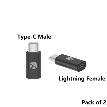 Meenova Fulger de sex Feminin de Tip C de sex Masculin Adaptor, Cablu Lightning cu Tip-C Adaptor, USB-C 8 Pini de sex Masculin la Feminin Converti Adaptor