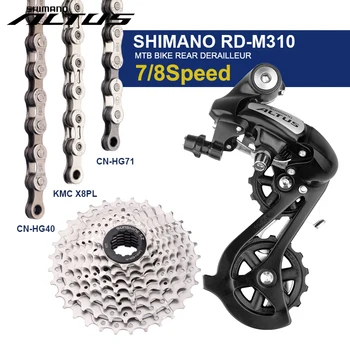SHIMANO 7/8 Viteză Schimbătorul Spate Grup ALTUS RD-M310 3x8S Mountain Bike Saboți HG40 HG74 X8PL Lanțuri 8V 32T Casetă