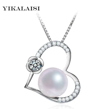 YIKALAISI 2017 100% natural de apă dulce pearl pandantiv colier argint 925 bijuterii pentru femei, fete mai bune cadouri place stilul