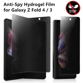 Fata + Interior Anti-Spy Ecran Protector Pentru Samsung Galaxy Z Fold 4 3 Fold3 Moale De Confidențialitate Film Anti-Zero Capac Bubble-Free