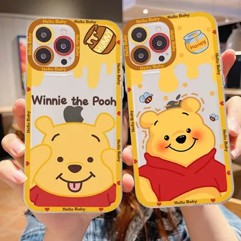 Diseny Winnie the Pooh Telefon Caz pentru iPhone 11 12 13 Mini Pro Max 14 Pro Max Cazul shell
