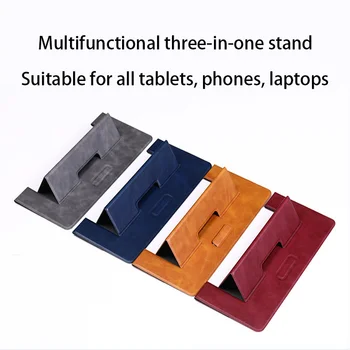 Noua Tableta Suport Telefon Mobil, Stand Laptop de Răcire Titularul Trei-în-unul Multifuncțional îmbrăcat în Piele Suport Desktop, Tablet Stand