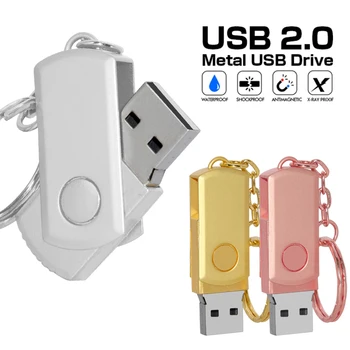 USB pendrives USB Flash Drive 64GB Metal Pendrive 4 GB High Speed Stick USB 32GB Pen Drive 16GB USB Flash pentru cadou