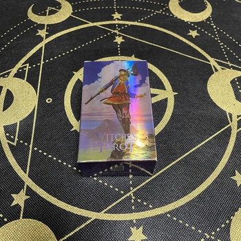 Stralucitoare Holografic de Cărți de Tarot pentru Incepatori Carduri de Divinație Jocuri Oracle Punte Zână Spirituală Transport Gratuit