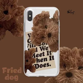 Clmj Câine Drăguț Telefon Caz Pentru iPhone 14 11 12 Mini XS 13 Max XR X Pentru Samsung Galaxy S22 F52 S21 Animale Desene animate cu Capac de Silicon