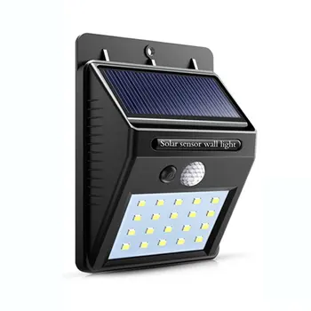 FIERBINTE 20 LED-uri Lumina Solara de Exterior Senzor de Mișcare Reîncărcare Solară Lumina de Perete rezistent la apa de Urgență a Condus Lumina Strada Grădină Pridvor Lampa