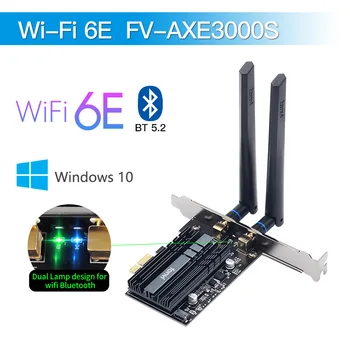Wi-Fi gratuit 6E 5374Mbps AX210 PCIE Wireless Adaptor Bluetooth 5.2 placa wifi 2.4 G/5G/6G 802.11 AX/AC Mu-MIMO placa de Retea Pentru Desktop
