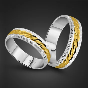 Moda 100% 925 Sterling Silver Ring Pentru Bărbați și Femei Farmec Solid Inel de Argint Vintage bijoux Bijuterii de Nunta Cadou