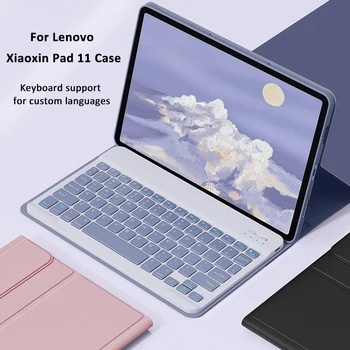 Pentru Lenovo Xiaoxin Pad 11 Bluetooth Tastatură Caz Fila P11 TB-J606F Pro 11.5 M10 10.1 Comprimat Caz rusă, arabă, ebraică Tastatura