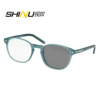 SHINU Femei ochelari progresive, bifocale ochelari multifocale ochelari fotocromatică ochelari de soare schimbare gri in lumina soarelui