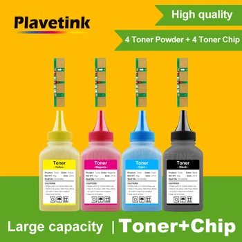 Plavetink 4buc Refill Toner Praf Cu Chip pentru Samsung CLT-MODELUL 407 CLT 407 Cartuș de Toner CLP-320 CLP-325 326 CLX-3180 Printer