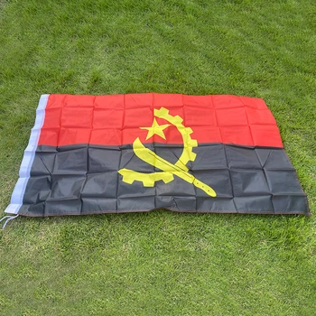 aerlxemrbrae pavilion 90*150cm Agățat Angola drapelul Național Decor Acasă Angola pavilion