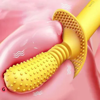 De sex feminin jucarii Sexuale Penis artificial Retractabil Granular Vibrator pentru Clitoris Vagin Stimulator USB Reîncărcabilă aparat de Masaj Jucarii Sexuale pentru Adulti 18