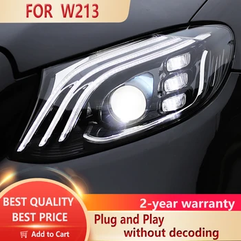 Pentru BENZ W213 Faruri 2016-2020 E200 E300 E260 E350 Faruri LED DRL Hid Bi-Xenon, Accesorii Auto