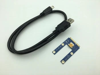 Mini PCIe Riser PCI Express 1x la 16x pentru Laptop placa Grafică Extern GDC Miner mini PCIe pentru PCI-e Cablu de Extensie Riser Card