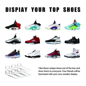 Plutitoare De Pantofi De Afișare,Rafturi De Perete Levita Pantofi Display Stand Pentru Sneaker De Colectare Sau Cutia De Pantofi
