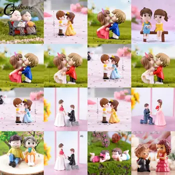 Iubitorii de Cuplu Miniatură Mini Papusa DIY Terariu Figurine Zână Grădină de Decor Cadou de Ziua Îndrăgostiților Accesorii pentru Casa