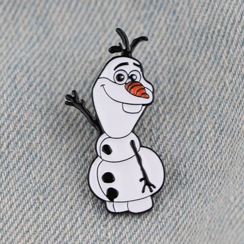 YQ260 Filmul Frozen om de Zăpadă Olaf Pin Desene animate Insigna Drăguț Brosa pentru Blugi Eșarfă Topuri Pin Rever Icoane Bijuterii Prietenii Copil cel Mai frumos Cadou