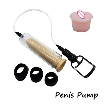 De sex masculin Pompa pentru Penis Extender Penis Extindere Potențiator de Pompa de Vid sex Masculin Masturbator Penisului Instrument de Antrenor Adult Jucarii Sexuale pentru Barbati