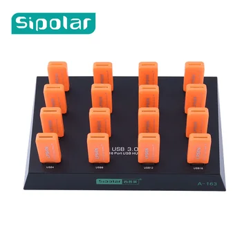 Sipolar 16 porturi Multiple usb 3.0 flash drive duplicator hub copy lot pentru HW modemuri 3G SD/TF card Reader U-Disc-o-163