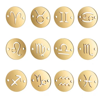 Din Oțel inoxidabil Horoscop Pandantiv 12 Zodiac Farmecele Pentru DIY Bijuterii Handmade, Artizanat Bijuterii Concluziile