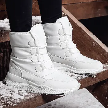 Nouă Femei Casual Iarna Zapada Ghete De Pluș Confortabil Glezna Cizme Cald Scurt De Boot Zăpadă Mare Pană De Pantofi Doamnelor Iarna Plus Dimensiune