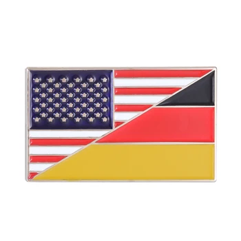 Germania, statele UNITE ale americii Flag Email Pin germană American Insigna Brosa