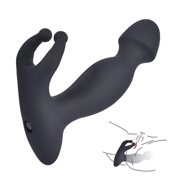 Prostata Masaj Vibrator Anal Plug 10 Moduri De Vibrație Clitoridian Stimulator Anal Vibrator Cu Inel De Penis Jucarii Sexuale Pentru Cupluri