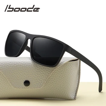 iboode Vintage Stil Sport Polarizat ochelari de Soare Barbati Negru de Conducere Pătrat ochelari de Soare Nuante Pentru Femei de Lux UV400 Gafas De Sol