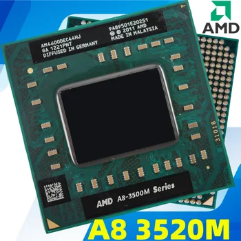  laptop CPU A8-3520M 1.6 GHz/4MB/4 nuclee/Soclu FS1 Procesor