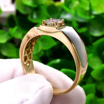 AAA Zircon Diamante, Pietre pretioase, Inele pentru Bărbați de Aur de Argint de Culoare de Nunta Logodna Bijoux Anillo de Bijuterii Accesorii Trupa de Moda