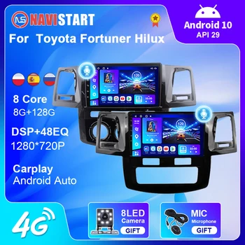 NAVISTART 8G 128G Radio Auto Pentru Toyota Fortuner Hilux Revo Vigo 2007 2008 2009 2010 2012-2015 Radio Auto Android 10 Player 2 Din