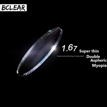 BCLEAR 1.67 Dublu Asferice de Înaltă Index Super-Subțire Optice Lentile pentru Ochelari Miopie Coreea de Sud Lentile Optice