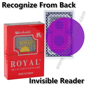 Royal Marcat Carduri pentru Infraroșu UV, din Plastic Pod Dimensiunea Marca de Carduri pentru Trucuri Magice Anti Cheat Poker