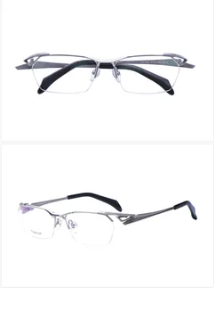 Belight Optic Design Special Sport De Afaceri Titan Jumătate Fără Ramă Cadru Bărbați Baza De Prescriptie Medicala Lentile Semi Ochelari De Vedere Ochelari De 1217