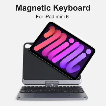 Lumina de fundal Acoperire Magnetică Pliabil Rotativ Tastatură pentru Ipad Mini 6 Magie Caz de Tastatură pentru Apple Mini6 6 Accesorii pentru Tableta