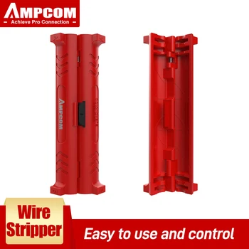 AMPCOM Electrice Sârmă Stripteuză Pen cablu de rețea Instrumente Cablu Cutter Rotativ Coaxial pentru Dezizolat Sârmă Mașină de tăiat Clește