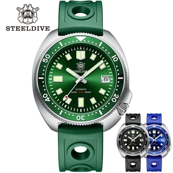 STEELDIVE SD1970 Bărbați Abalone Ceas de mână Clasic Super Elvețian Luminos JAPONIA NH35 Mișcare rezistent la apa 200M 316L Caz Dive Watch