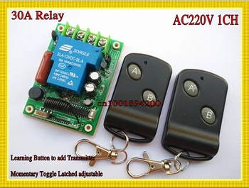 AC 220V 30A Releu Receptor Telecomanda Wireless de Mare Încărcare LED Pompa Puterea Motorului de la Distanță PE JOS de Controlor de Învățare