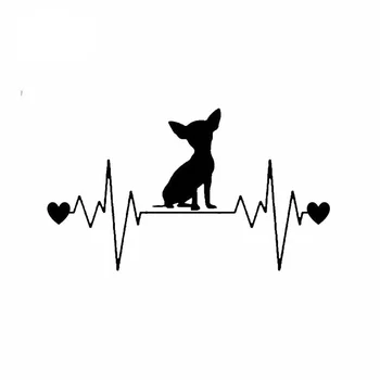 Personalitate Chihuahua Inimii Câine Geamul Mașinii Autocolant rezistent la apă și protecție Solară Laptop PVCSticker