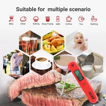 INKBIRD Digital Termometru de Gătit BG-HH1C Culinare Kituri de Bucătărie Termometru de Carne Cu Grad Alimentar-Sonda de Temperatura pentru Cuptor