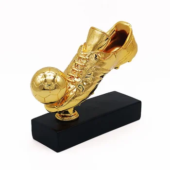 Aur European De Pantofi De Fotbal Premiul Trofeul De Cel Mai Bun Shooter Placat Cu Aur De Pantofi De Boot Liga Fani De Suveniruri Cana Cadou Rasina De Artizanat